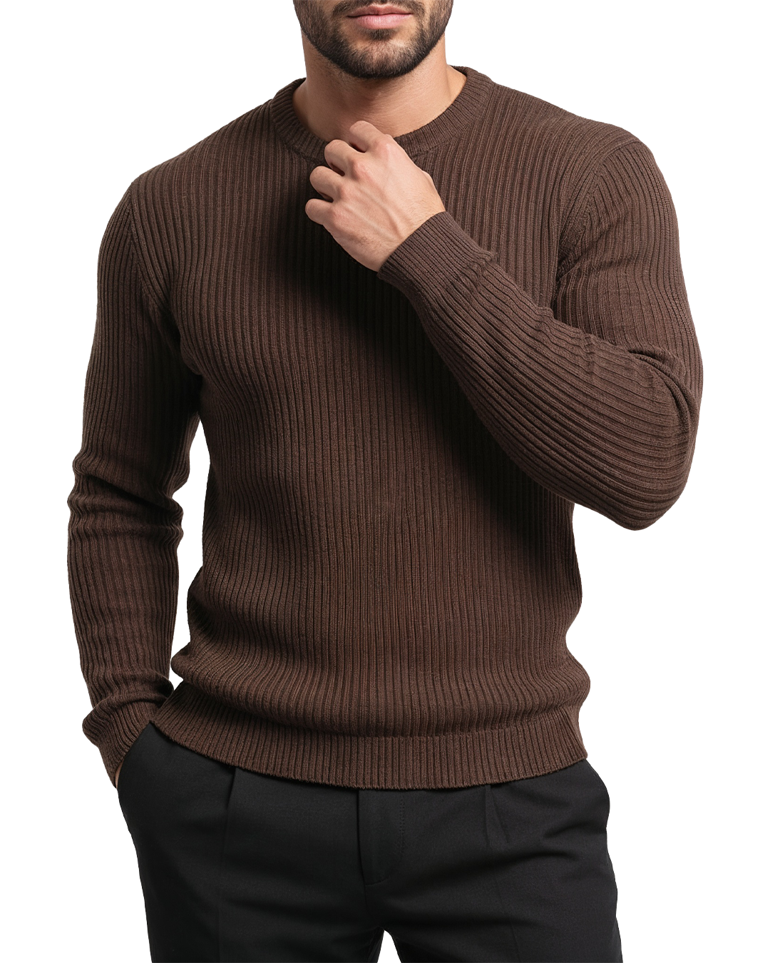 MARLOW RIB KNIT SWEATER